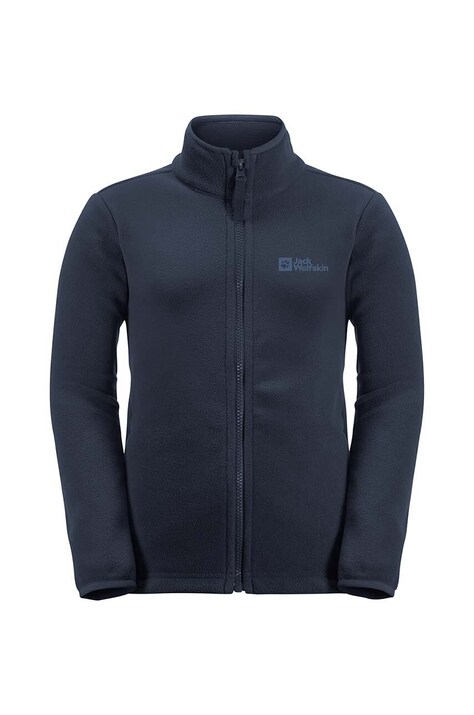 Детская кофта Jack Wolfskin TAUNUS JACKET цвет чёрный однотонная