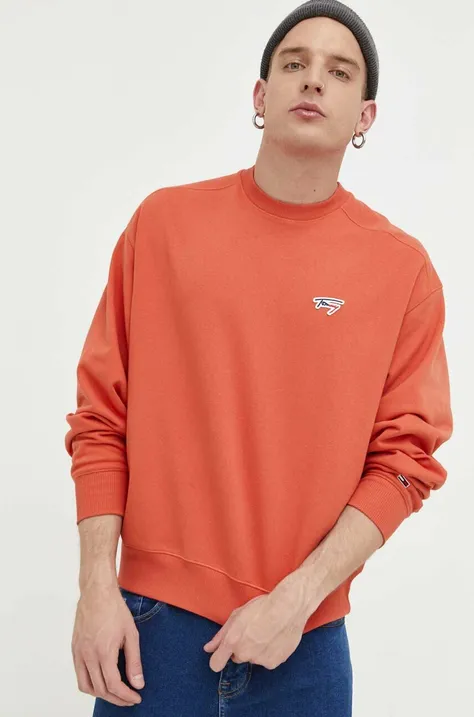 Кофта Tommy Jeans чоловіча колір бордовий однотонна