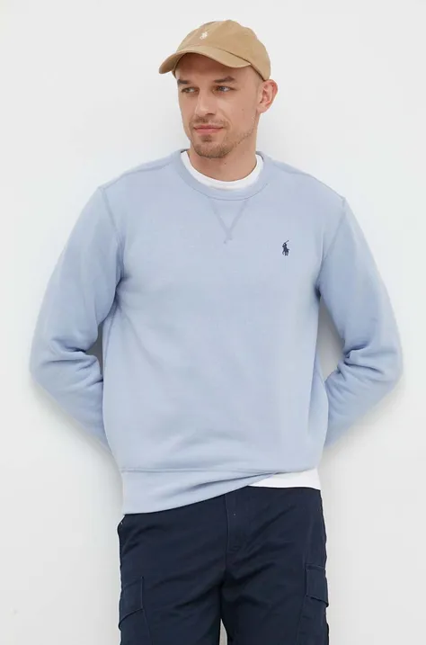 Polo Ralph Lauren bluza męska kolor niebieski gładka