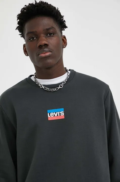 Μπλούζα Levi's χρώμα: μαύρο