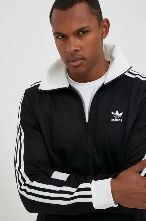 Кофта adidas Originals мужская цвет чёрный с аппликацией