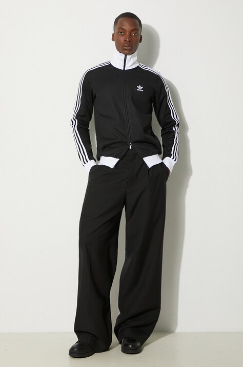 Кофта adidas Originals мужская цвет чёрный с аппликацией