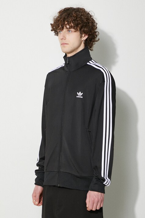 Dukserica adidas Originals Adicolor Classics Firebird za muškarce, boja: crna, s aplikacijom, IJ7058