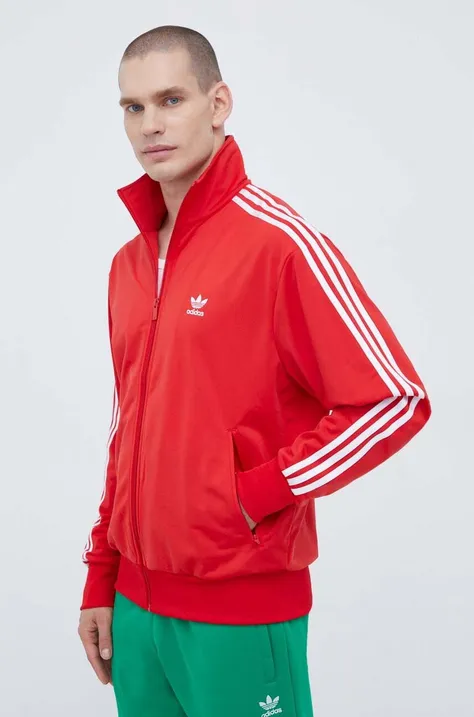Кофта adidas Originals чоловіча колір червоний з аплікацією