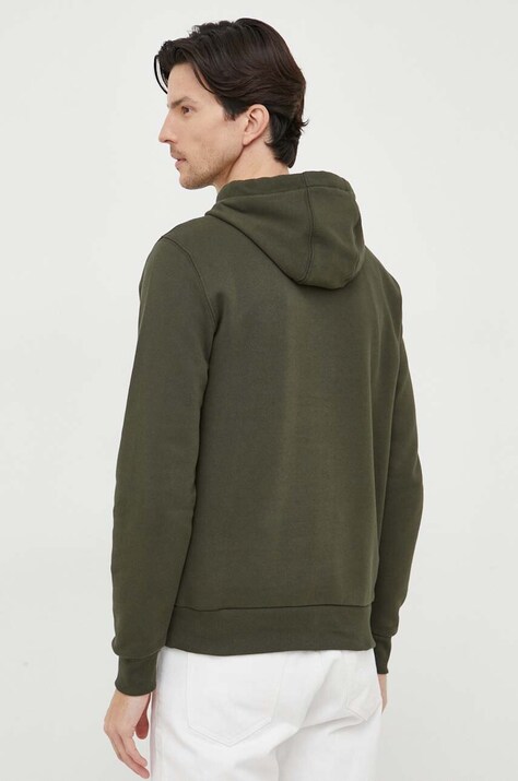 Бавовняна кофта North Sails — AW23-BLM0KN, зелений — фото 3