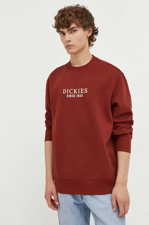 Кофта Dickies мужская цвет бордовый с принтом