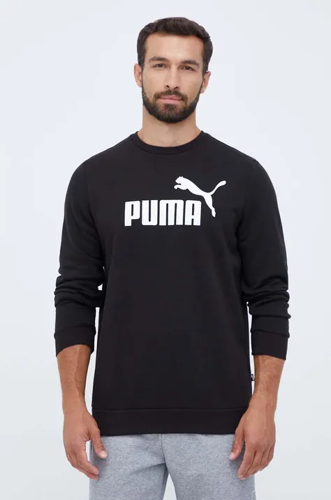 Puma bluza męska kolor czarny z nadrukiem