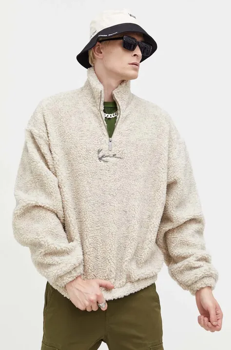 Karl Kani bluza męska kolor beżowy melanżowa