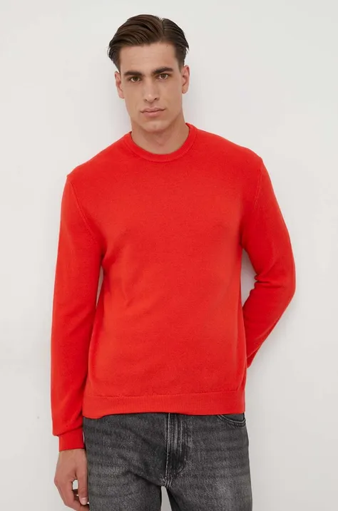 Μάλλινο πουλόβερ United Colors of Benetton χρώμα: κόκκινο