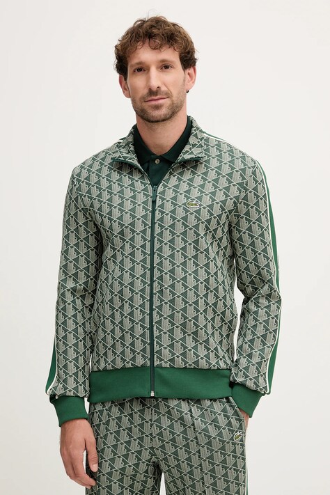 Lacoste bluza culoarea verde, modelator, SH1368
