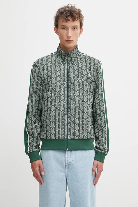 Кофта Lacoste колір зелений візерунок SH1368