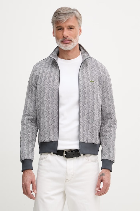 Lacoste bluza męska kolor szary wzorzysta SH1368