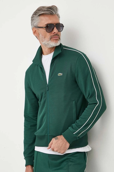 Lacoste sweatshirt men's green color