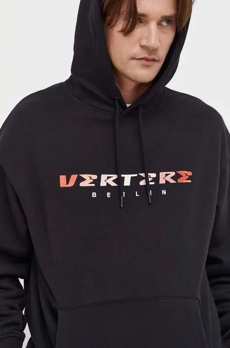 Μπλούζα Vertere Berlin χρώμα: μαύρο, με κουκούλα