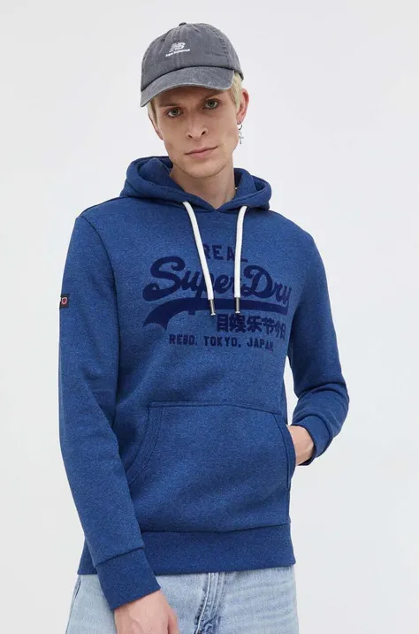 Superdry felső férfi, nyomott mintás, kapucnis