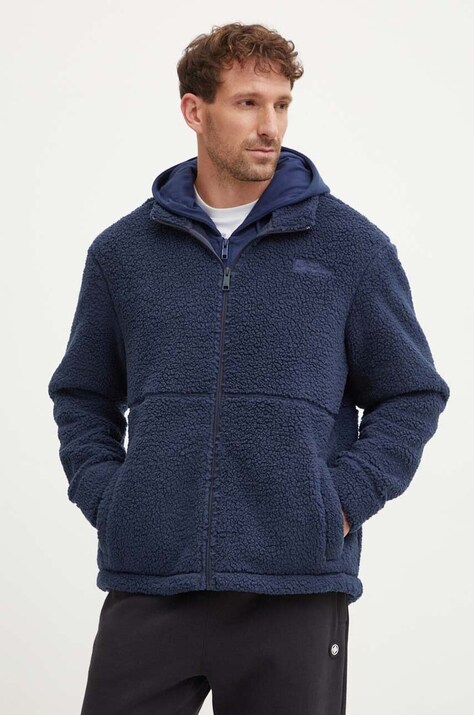 Jack Wolfskin hanorac fleece Felslicht culoarea verde, neted, 1711151