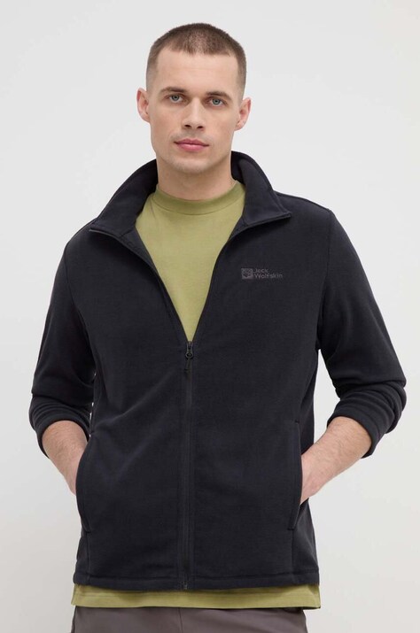Спортен суичър Jack Wolfskin Taunus в червено с изчистен дизайн 1711451