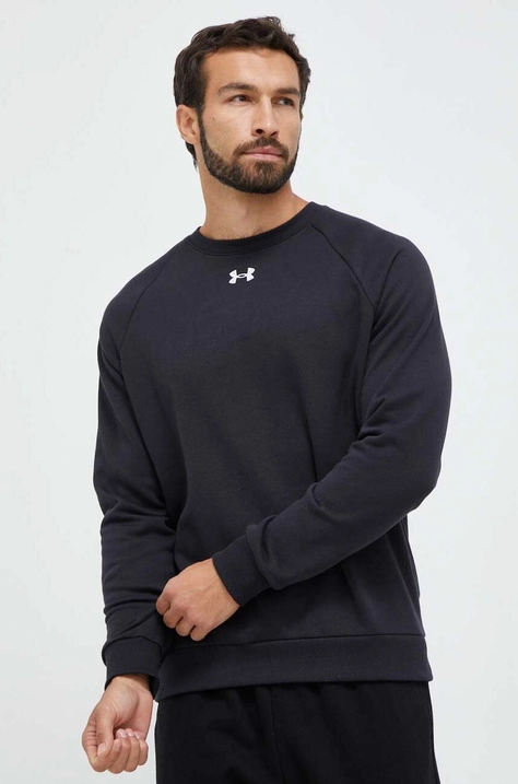 Under Armour bluza barbati, culoarea negru, neted