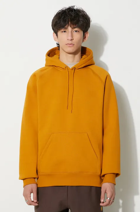 Carhartt WIP sweatshirt men's orange color