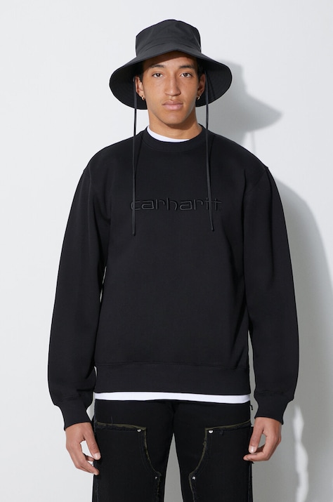 Carhartt WIP sweatshirt men's black color