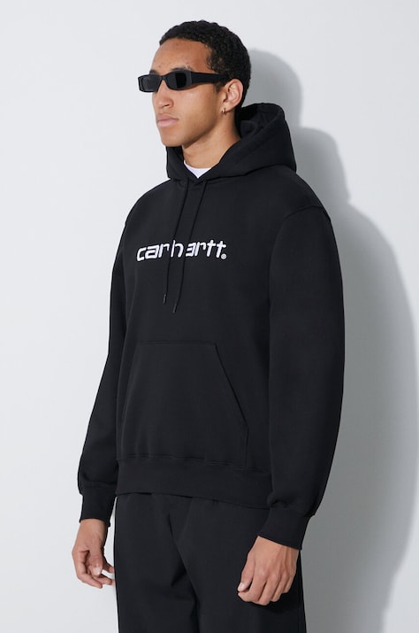 Carhartt WIP sweatshirt men's black color