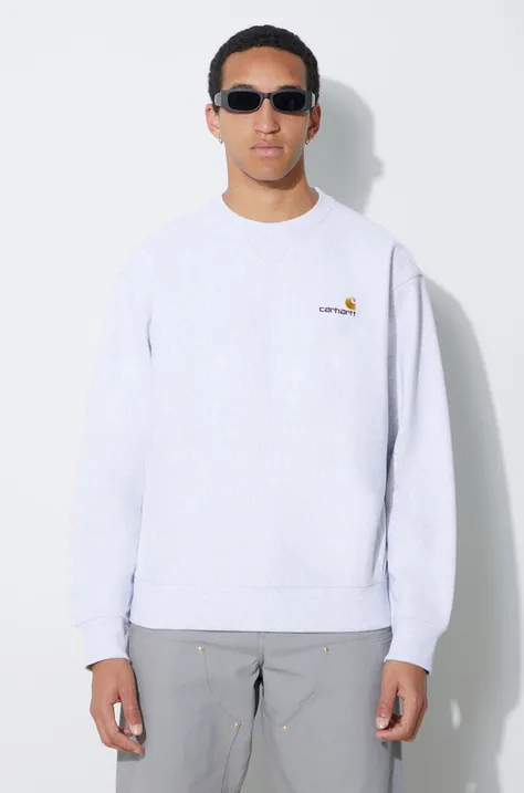 Carhartt WIP sweatshirt men's gray color