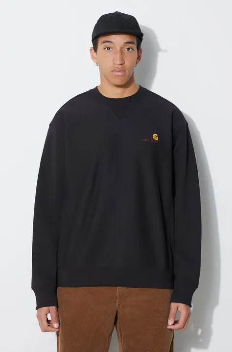 Carhartt WIP sweatshirt men's black color