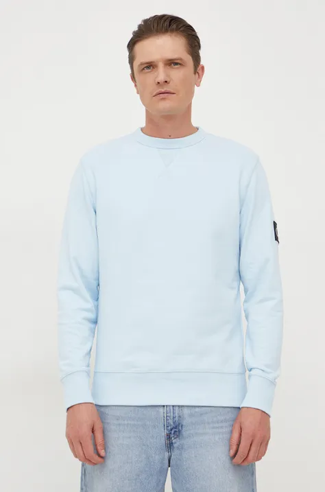 Бавовняна кофта Calvin Klein Jeans чоловіча  однотонна