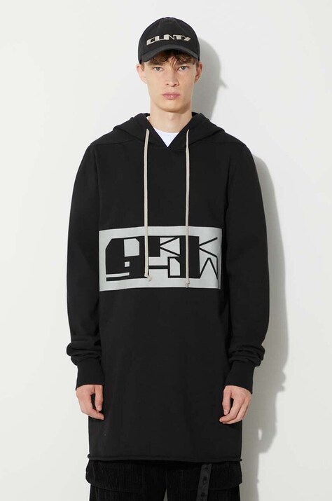 Rick Owens cotton sweatshirt men's black color