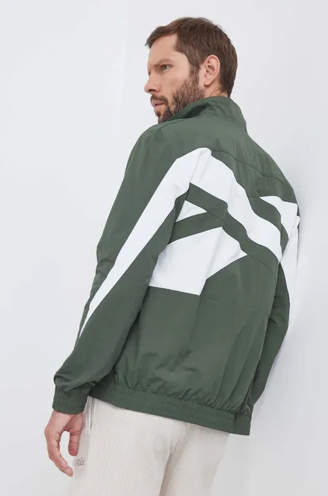 Куртка Reebok Classic чоловіча колір зелений перехідна