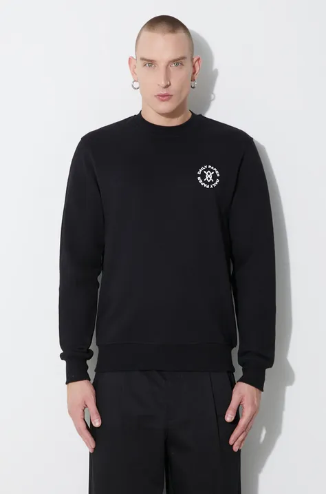 Βαμβακερή μπλούζα Daily Paper Circle Sweater χρώμα: μαύρο, 1000113