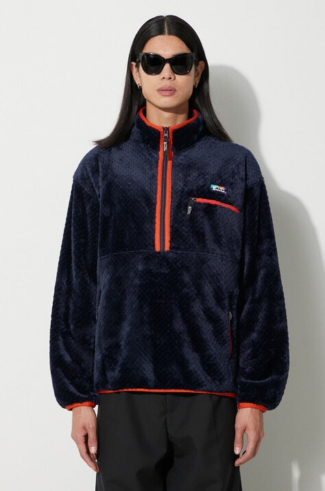Manastash hanorac fleece Poppy Thermal Fleece '23 culoarea bleumarin, uni, 7923252017