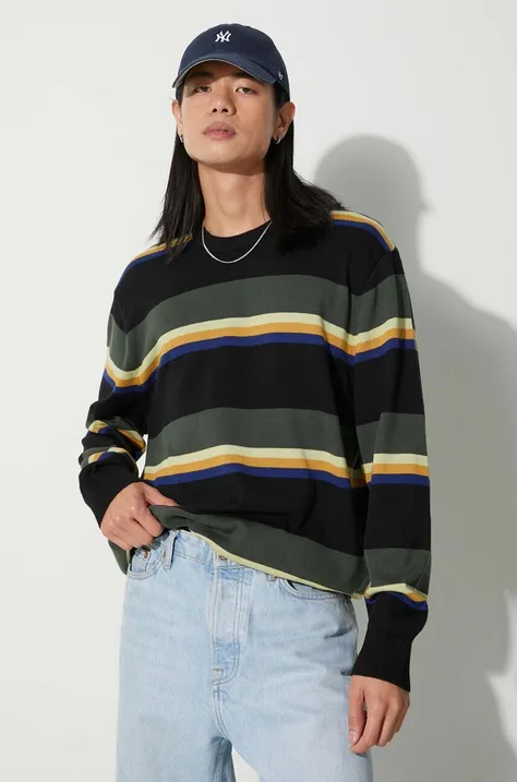 Pamučni pulover Vans boja: zelena, lagani