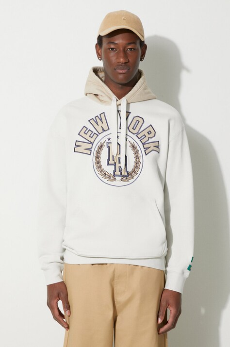 Puma felpa in cotone PUMA x RHUIGI uomo colore beige con cappuccio con applicazione 620889