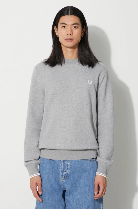 Fred Perry sweatshirt men's gray color M7535.420