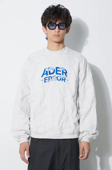 Ader Error sweatshirt Edca Logo men's gray color BMADFWSW0106