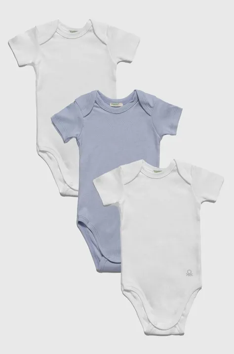 United Colors of Benetton body bawełniane niemowlęce 3-pack