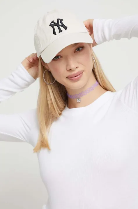 Majica dugih rukava Hollister Co. za žene, boja: bijela