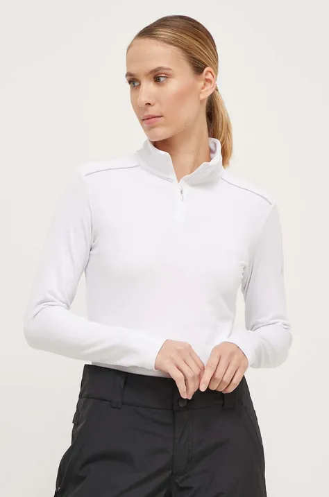 Λειτουργικό μακρυμάνικο πουκάμισο Descente Grace χρώμα: άσπρο