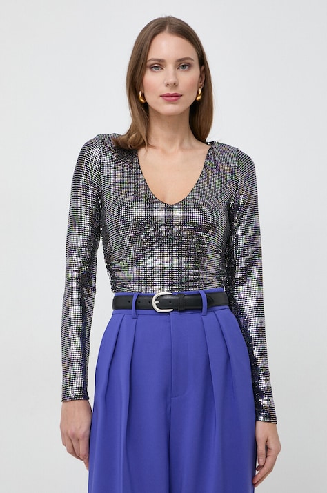 Guess body CAMILLE kolor brązowy wzorzysta W4RP13 KBJG0