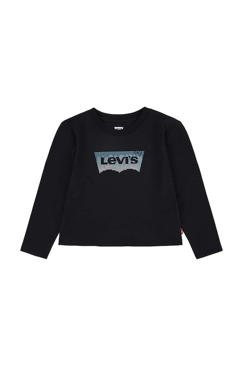 Levi's longsleeve copii culoarea negru