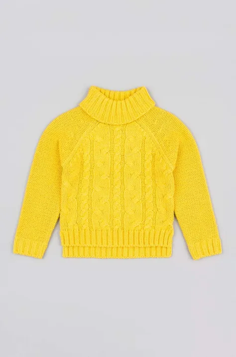 Dětský svetr zippy žlutá barva