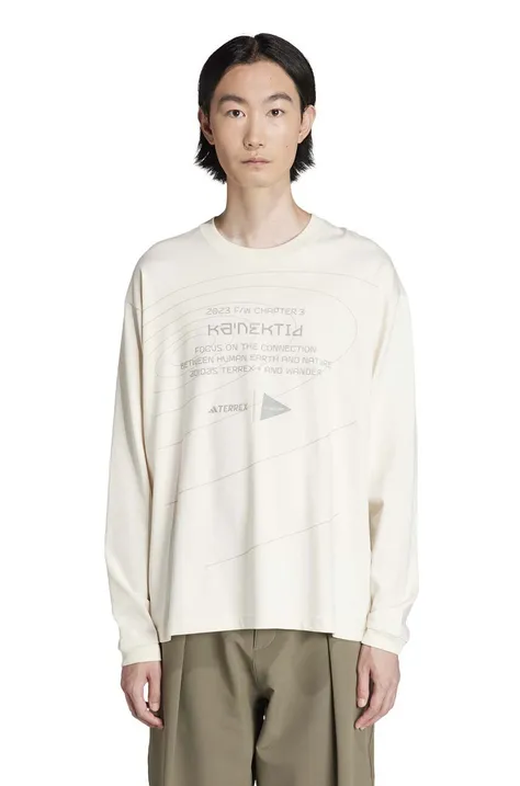 adidas TERREX sweatshirt And Wander XPLORIC white color HZ0670