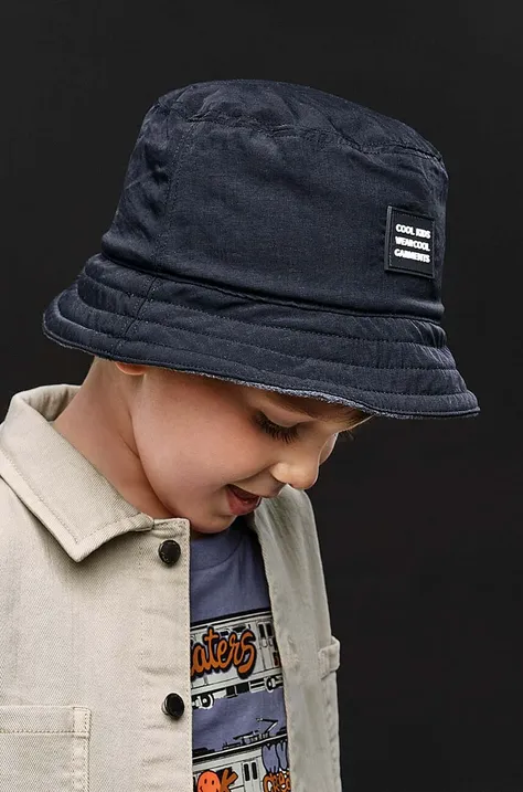 Mayoral pălărie reversibilă pentru copii culoarea gri