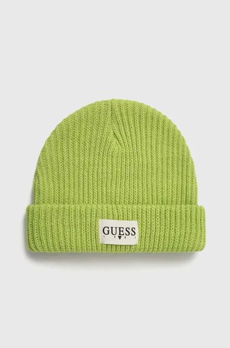 Дитяча шапка Guess колір зелений