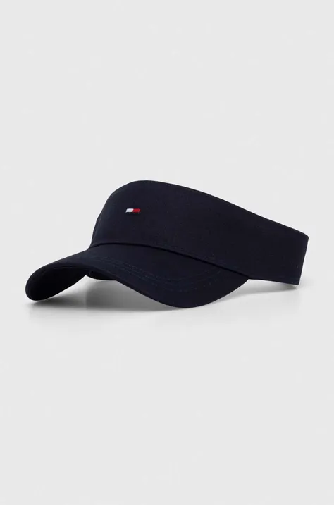 Βαμβακερό καπέλο Tommy Hilfiger χρώμα: ναυτικό μπλε