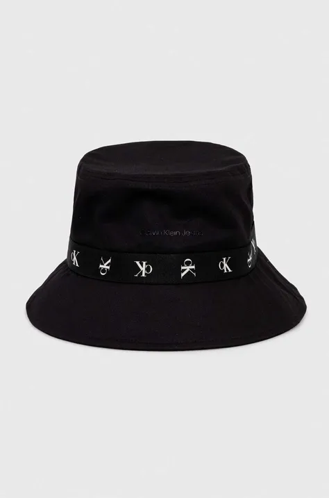 Βαμβακερό καπέλο Calvin Klein Jeans χρώμα: μαύρο