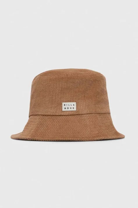 Βαμβακερό καπέλο Billabong χρώμα: μπεζ