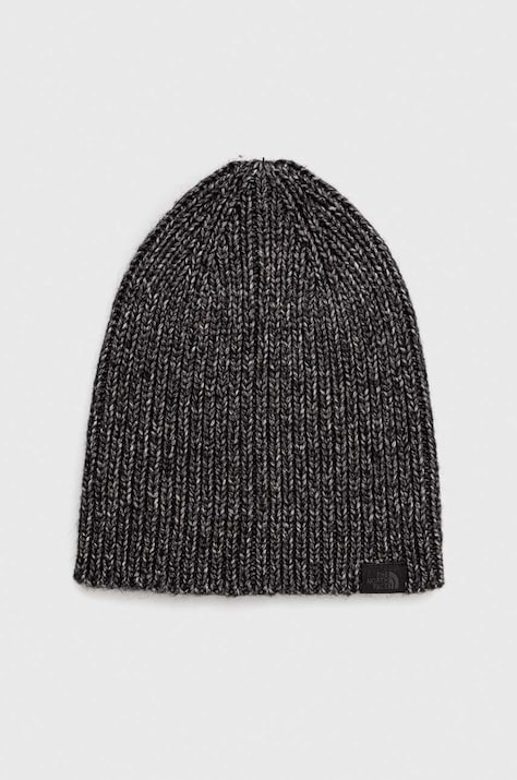 The North Face wool blend beanie black color