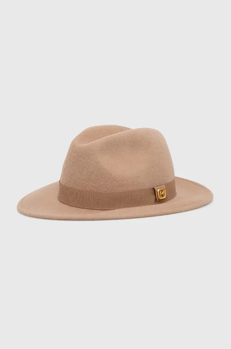 Μάλλινο καπέλο Marella χρώμα: μπεζ
